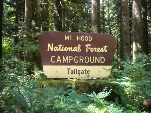Toll Gate Campground Sign