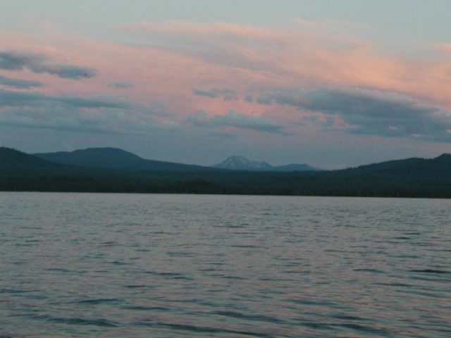 Diamond Lake from Thielson View Campground