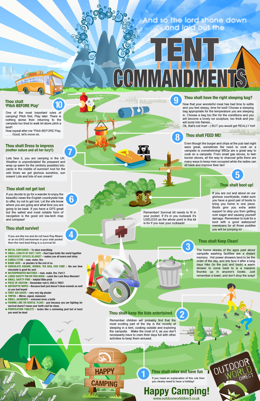 You are currently viewing The Tent Commandments