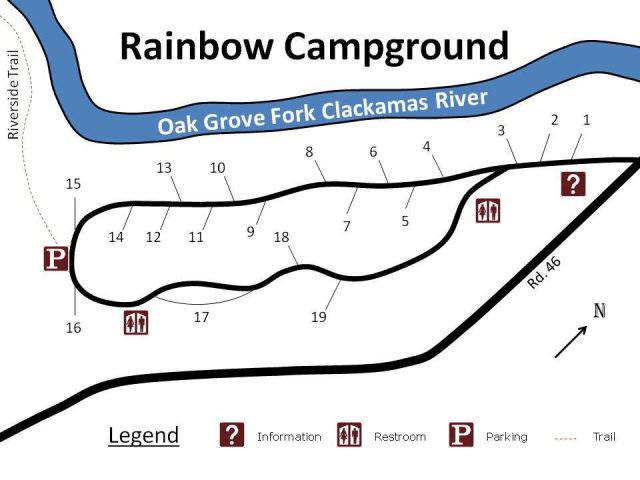 Map of Rainbow Campground