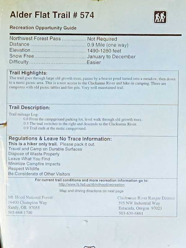 Alder Flat Trailhead