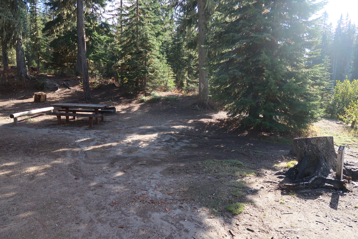 Horseshoe Lake Campground Mt. Adams, Washington