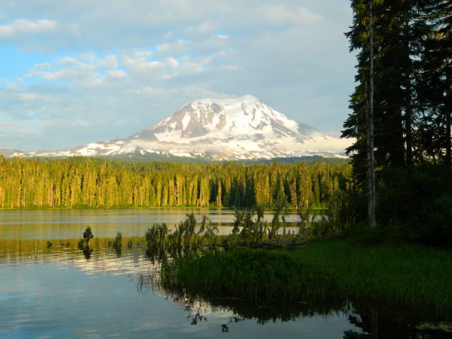 Mt Adams from Takhlakh Lake