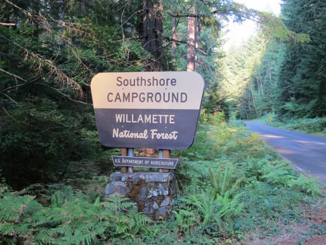 Southshore Campground Sign