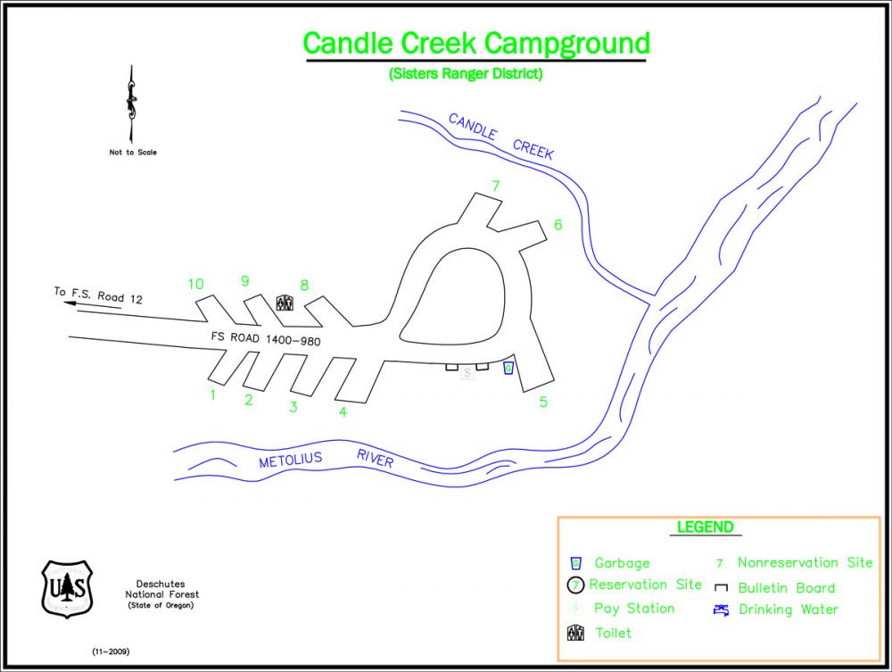 Candle Creek Campground Metolius River, Central Oregon