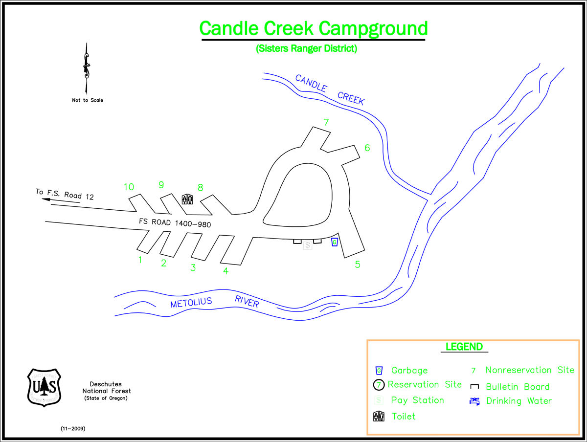 Candle Creek Campground Metolius River, Central Oregon