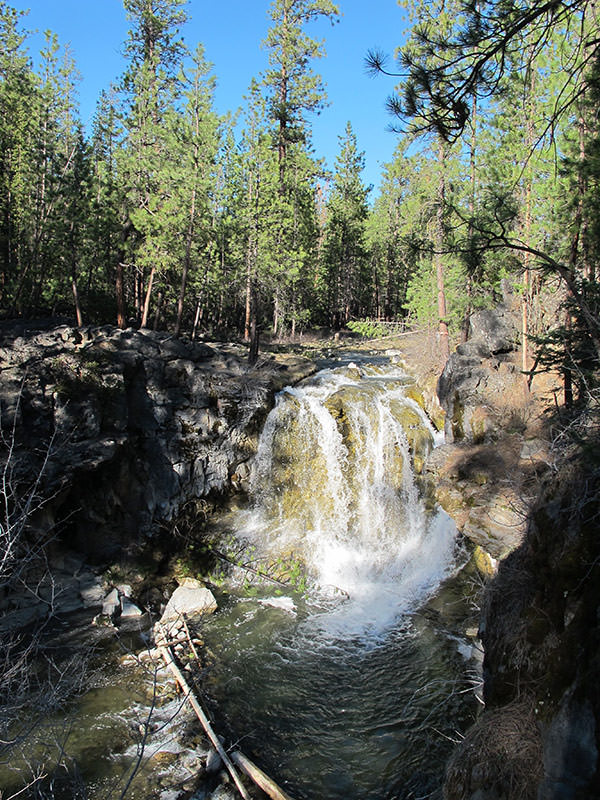McKay Crossing Falls Waterfall at McKay Crossing Campground, Oregon