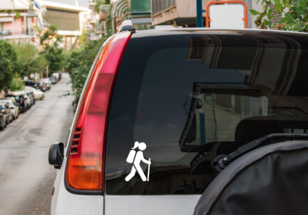Female Hiker Decal - Image 2